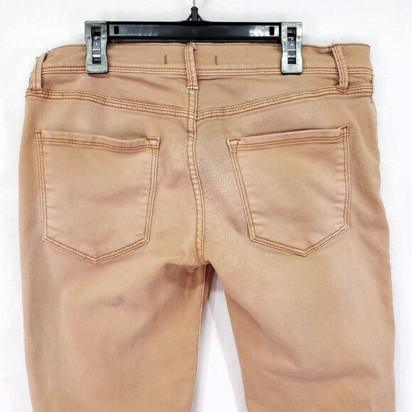 Free People Rust Skinny Jeans Size 27 Stretch Denim Low Rise Boho Fall Essential - Picture 10 of 13